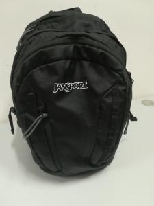 CS599/2024 BLACK BACKPACK BRAND JANSPORT CONTAINING PRIVATE BELONGINGS